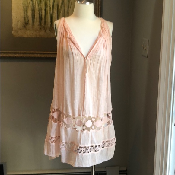 NWOT Free People One pink babydoll dress - Picture 5 of 8